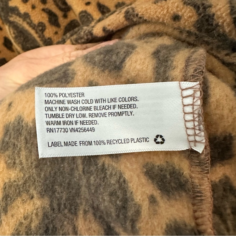 Men's 1/4 Zip Polar Fleece Sweatshirt - Original Use Brown large - Picture 10 of 13